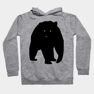 Bear Black Silhouette Pet Animal Cool Style Hoodie